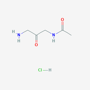 molecular formula C5H11ClN2O2 B2834853 N-(3-amino-2-oxopropyl)acetamidehydrochloride CAS No. 2361645-19-2