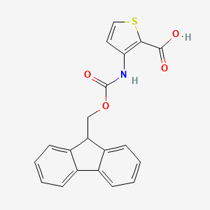 molecular formula C20H15NO4S B2834869 3-(9H-Fluoren-9-ylmethoxycarbonylamino)thiophene-2-carboxylic acid CAS No. 2287334-89-6