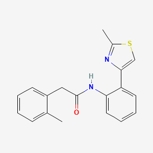 molecular formula C19H18N2OS B2834876 N-(2-(2-甲基噻唑-4-基)苯基)-2-(邻甲苯基)乙酰胺 CAS No. 1797728-27-8