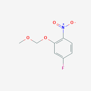 molecular formula C8H8FNO4 B2834880 4-Fluoro-2-(methoxymethoxy)-1-nitrobenzene CAS No. 350672-95-6