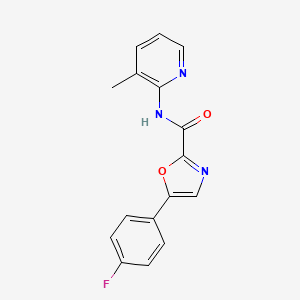 5-(4-fluorophenyl)-N-(3-methylpyridin-2-yl)oxazole-2-carboxamide