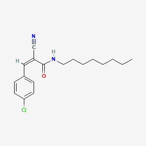 (Z)-3-(4-Chlorophenyl)-2-cyano-N-octylprop-2-enamide