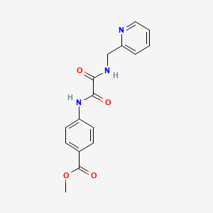 molecular formula C16H15N3O4 B2834893 methyl 4-({[(pyridin-2-yl)methyl]carbamoyl}formamido)benzoate CAS No. 922851-84-1