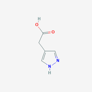 molecular formula C5H6N2O2 B2834927 2-(1H-pyrazol-4-yl)acetic acid CAS No. 934172-55-1