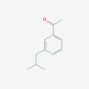 molecular formula C12H16O B2834933 1-[3-(2-Methylpropyl)phenyl]ethan-1-one CAS No. 877612-13-0