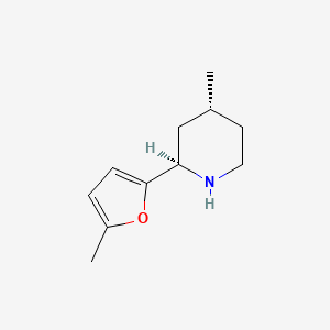 molecular formula C11H17NO B2834940 (2R,4R)-4-Methyl-2-(5-methylfuran-2-yl)piperidine CAS No. 2287238-98-4
