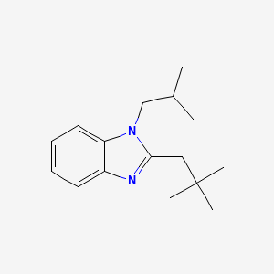 B2834942 2-(2,2-Dimethylpropyl)-1-(2-methylpropyl)benzimidazole CAS No. 694502-01-7