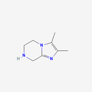 molecular formula C8H13N3 B2834947 2,3-dimethyl-5,6,7,8-tetrahydroimidazo[1,2-a]pyrazine CAS No. 1250515-54-8