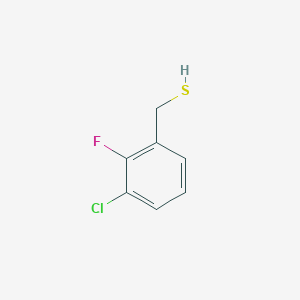 molecular formula C7H6ClFS B2834954 3-Chloro-2-fluorobenzyl mercaptan CAS No. 333743-31-0