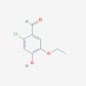 molecular formula C9H9ClO3 B2834956 2-Chloro-5-ethoxy-4-hydroxybenzaldehyde CAS No. 692279-37-1