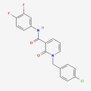 B2834965 1-(4-chlorobenzyl)-N-(3,4-difluorophenyl)-2-oxo-1,2-dihydropyridine-3-carboxamide CAS No. 946246-57-7