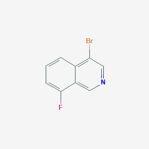 molecular formula C9H5BrFN B2834979 4-Bromo-8-fluoroisoquinoline CAS No. 1404367-17-4