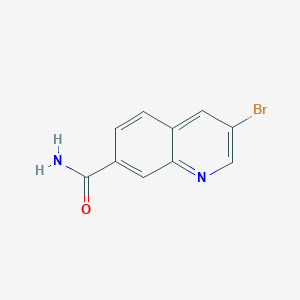molecular formula C10H7BrN2O B2835059 3-Bromoquinoline-7-carboxamide CAS No. 1956371-42-8