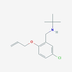 molecular formula C14H20ClNO B283506 N-[2-(allyloxy)-5-chlorobenzyl]-N-(tert-butyl)amine 