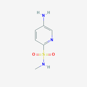 molecular formula C6H9N3O2S B2835071 5-amino-N-methylpyridine-2-sulfonamide CAS No. 1552278-96-2