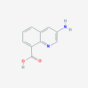 molecular formula C10H8N2O2 B2835089 3-Aminoquinoline-8-carboxylic acid CAS No. 1799412-39-7