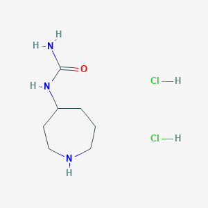 molecular formula C7H17Cl2N3O B2835096 Azepan-4-ylurea;dihydrochloride CAS No. 2305256-01-1