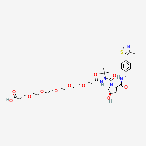 molecular formula C36H54N4O11S B2835164 (S,R,S)-Ahpc-peg5-cooh 