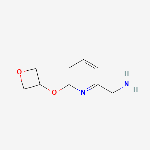 molecular formula C9H12N2O2 B2835172 [6-(Oxetan-3-yloxy)pyridin-2-yl]methanamine CAS No. 1380300-24-2