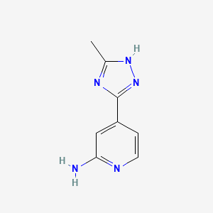 4-(5-methyl-1H-1,2,4-triazol-3-yl)pyridin-2-amine