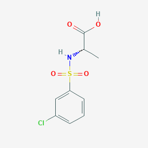 (2S)-2-(3-Chlorobenzenesulfonamido)propanoic acid