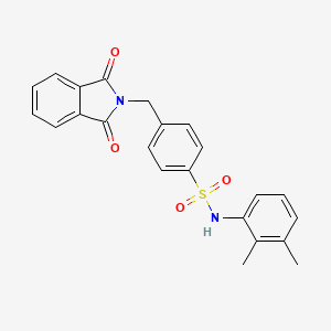 molecular formula C23H20N2O4S B2835224 N-(2,3-dimethylphenyl)-4-((1,3-dioxoisoindolin-2-yl)methyl)benzenesulfonamide CAS No. 955298-78-9