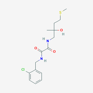 molecular formula C15H21ClN2O3S B2835278 N1-(2-chlorobenzyl)-N2-(2-hydroxy-2-methyl-4-(methylthio)butyl)oxalamide CAS No. 1396757-33-7