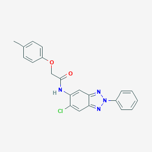 molecular formula C21H17ClN4O2 B283533 N-(6-chloro-2-phenyl-2H-1,2,3-benzotriazol-5-yl)-2-(4-methylphenoxy)acetamide 