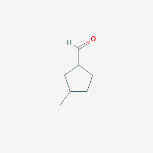 molecular formula C7H12O B2835341 3-Methylcyclopentane-1-carbaldehyde CAS No. 82879-57-0