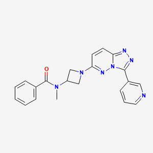 molecular formula C21H19N7O B2835358 N-methyl-N-{1-[3-(pyridin-3-yl)-[1,2,4]triazolo[4,3-b]pyridazin-6-yl]azetidin-3-yl}benzamide CAS No. 2379970-73-5