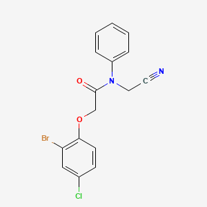 2-(2-bromo-4-chlorophenoxy)-N-(cyanomethyl)-N-phenylacetamide
