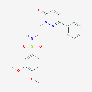 3,4-dimethoxy-N-(2-(6-oxo-3-phenylpyridazin-1(6H)-yl)ethyl)benzenesulfonamide