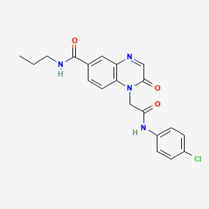 1-(2-((4-chlorophenyl)amino)-2-oxoethyl)-2-oxo-N-propyl-1,2-dihydroquinoxaline-6-carboxamide