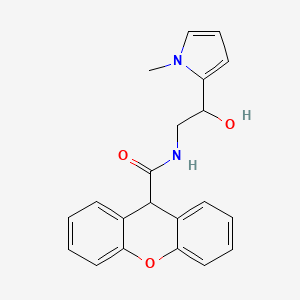 N-(2-hydroxy-2-(1-methyl-1H-pyrrol-2-yl)ethyl)-9H-xanthene-9-carboxamide