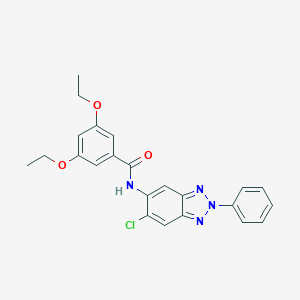 molecular formula C23H21ClN4O3 B283541 N-(6-chloro-2-phenyl-2H-1,2,3-benzotriazol-5-yl)-3,5-diethoxybenzamide 
