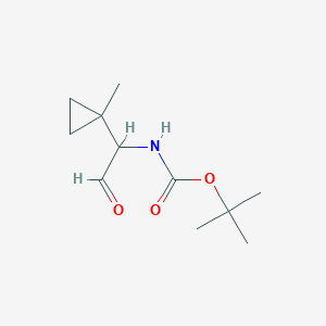 molecular formula C11H19NO3 B2835427 Tert-butyl n-[1-(1-methylcyclopropyl)-2-oxoethyl]carbamate CAS No. 2228592-65-0