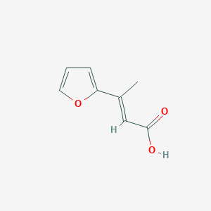 molecular formula C8H8O3 B2835439 3-(Furan-2-yl)but-2-enoic acid CAS No. 117612-63-2