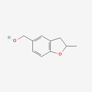 molecular formula C10H12O2 B2835441 (2-Methyl-2,3-dihydro-benzofuran-5-yl)-methanol CAS No. 91060-96-7