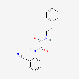 molecular formula C17H15N3O2 B2835444 N1-(2-cyanophenyl)-N2-phenethyloxalamide CAS No. 898355-92-5