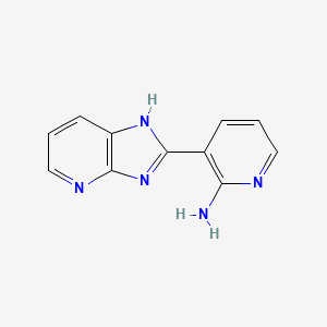 molecular formula C11H9N5 B2835458 3-(3H-Imidazo[4,5-b]pyridin-2-yl)pyridin-2-amine CAS No. 120800-16-0