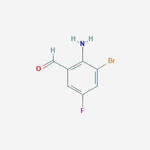 molecular formula C7H5BrFNO B2835474 2-Amino-3-bromo-5-fluorobenzaldehyde CAS No. 953039-61-7