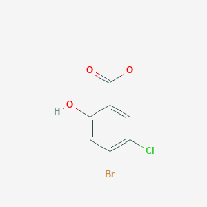 molecular formula C8H6BrClO3 B2835514 Methyl 4-bromo-5-chloro-2-hydroxybenzoate CAS No. 1935327-46-0