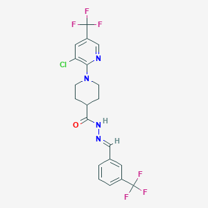 1-[3-chloro-5-(trifluoromethyl)-2-pyridinyl]-N'-{[3-(trifluoromethyl)phenyl]methylene}-4-piperidinecarbohydrazide