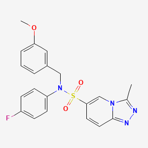 N-(4-fluorophenyl)-N-(3-methoxybenzyl)-3-methyl[1,2,4]triazolo[4,3-a]pyridine-6-sulfonamide