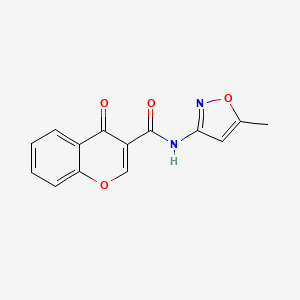 molecular formula C14H10N2O4 B2835577 N-(5-methylisoxazol-3-yl)-4-oxo-4H-chromene-3-carboxamide CAS No. 420832-04-8