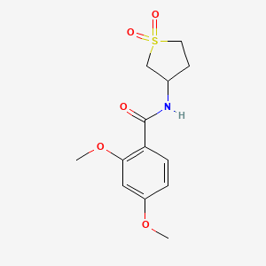 molecular formula C13H17NO5S B2835623 N-(1,1-dioxo-1lambda6-thiolan-3-yl)-2,4-dimethoxybenzamide CAS No. 898425-13-3