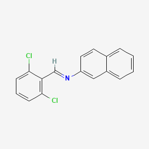 molecular formula C17H11Cl2N B2835632 N-(2,6-Dichlorobenzylidene)naphthalen-2-amine CAS No. 292644-12-3