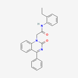 molecular formula C24H21N3O2 B2835634 N-(2-ethylphenyl)-2-(2-oxo-4-phenyl-1,2-dihydroquinazolin-1-yl)acetamide CAS No. 932452-12-5