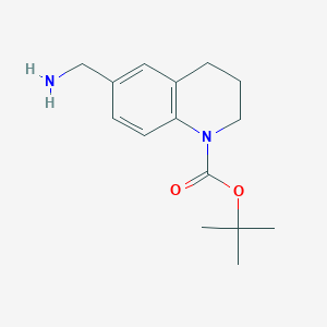 molecular formula C15H22N2O2 B2835660 Tert-butyl 6-(aminomethyl)-1,2,3,4-tetrahydroquinoline-1-carboxylate CAS No. 1784019-93-7
