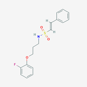 molecular formula C17H18FNO3S B2835687 (E)-N-[3-(2-fluorophenoxy)propyl]-2-phenylethenesulfonamide CAS No. 1211861-06-1